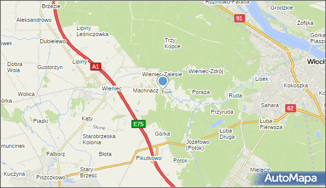 mapa Marianki, Marianki gmina Brześć Kujawski na mapie Targeo